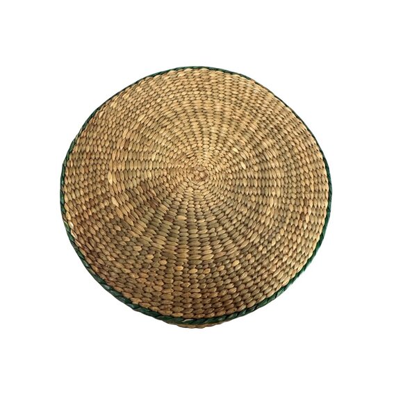 Vintage Native American Sweetgrass Woven Basket With Lid 6.5" Diameter 3.25" Hei - Picture 3 of 7
